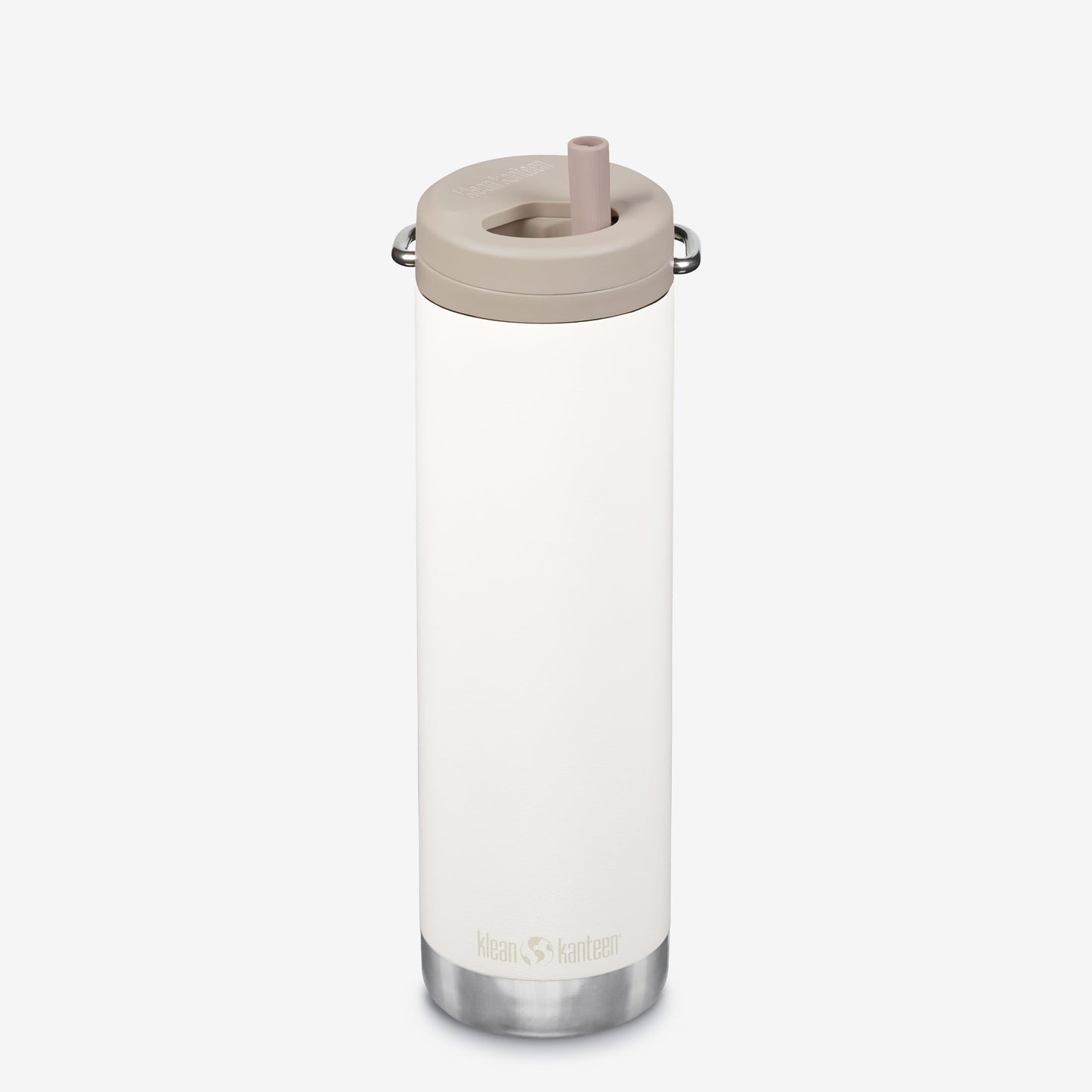 20 oz Insulated Bottle with Straw Cap - Tofu white